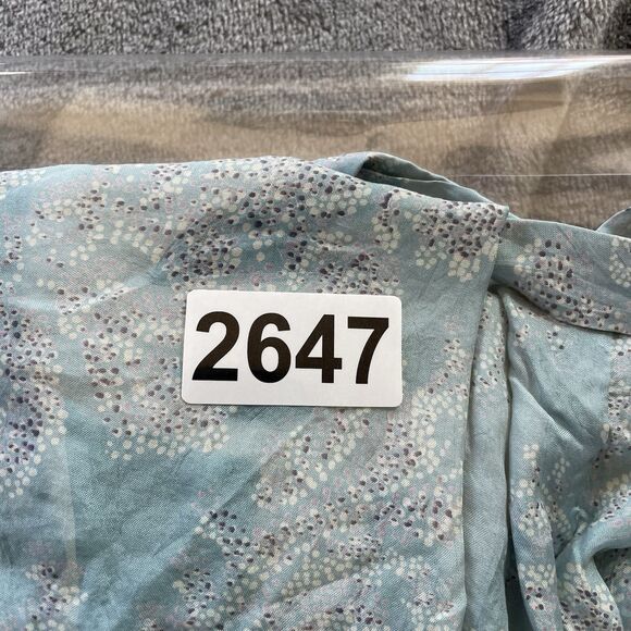 VELVET Mini Dress Womens Small Blue Silk Babydoll Crochet Boho Floral  Fairycore - Picture 10 of 10